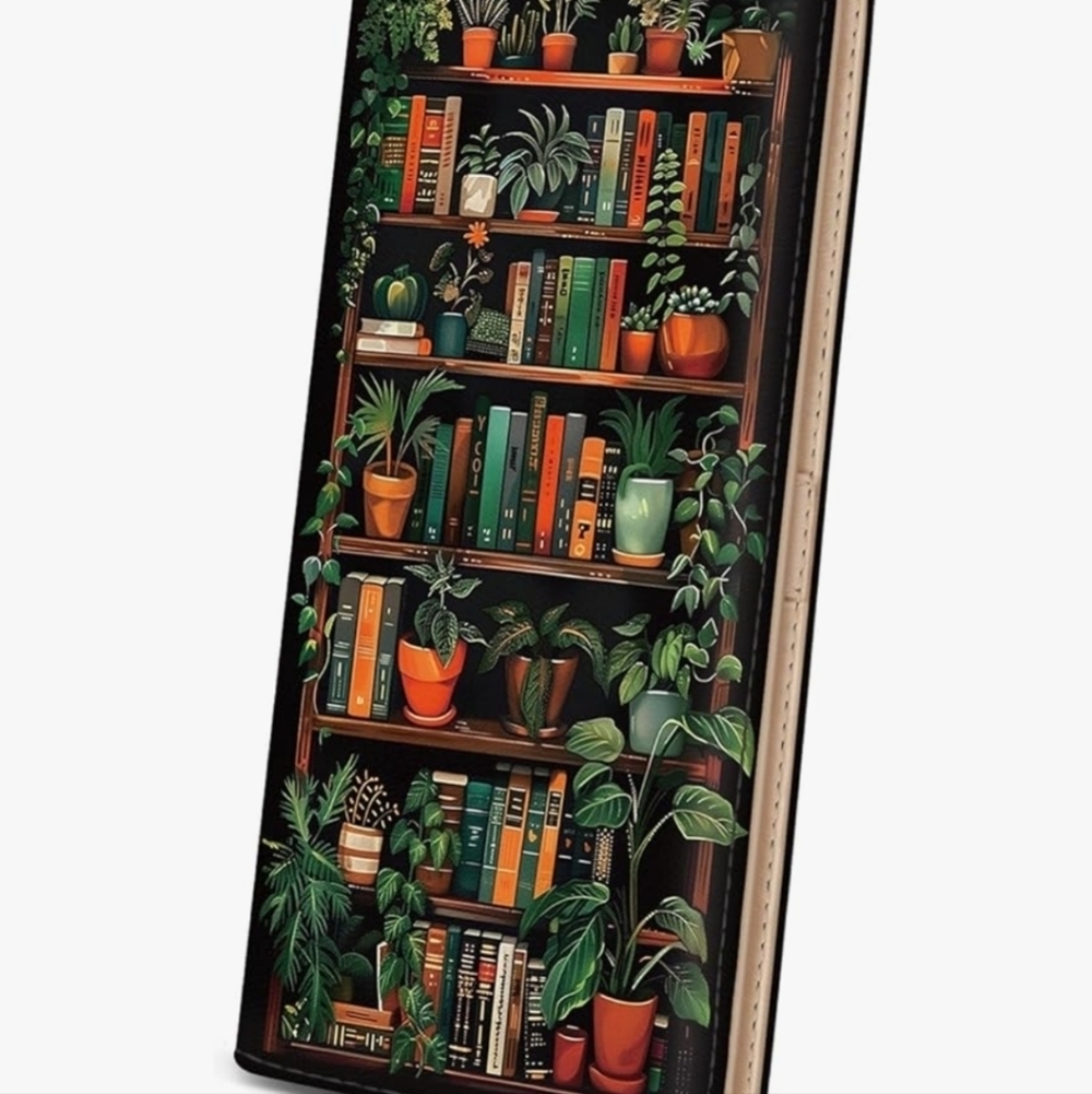 Colorful Bookshelf Pattern Wallet - Picture 4 of 6